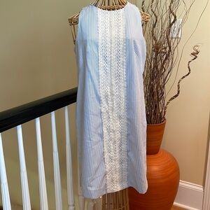 Maggy L ⭐️blue and white stripe dress